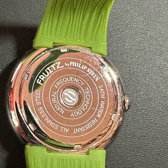 Philip Stein Fruitz Stainless Steel Natural Frequency Tech Silicon Band Watch - Picture 3 of 4